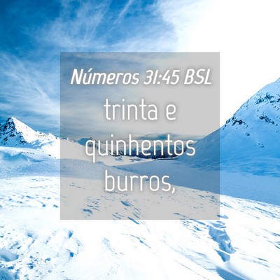 Picture 04 - Números 31:45 BSL - trinta e quinhentos - Bible Verse Picture