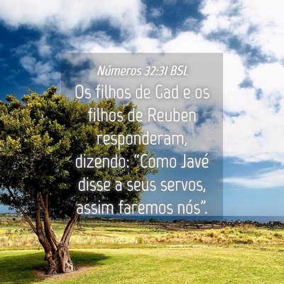 Picture 04 - Números 32:31 BSL - Os filhos de Gad e os filhos de Reuben - Bible Verse Picture