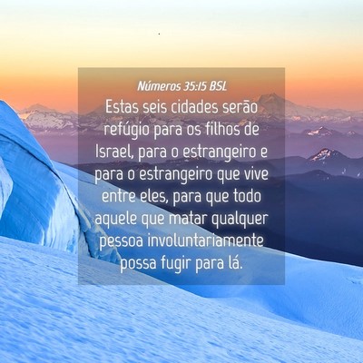 Picture 04 - Números 35:15 BSL - Estas seis cidades serão refúgio para os filhos - Bible Verse Picture