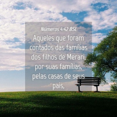 Picture 04 - Números 4:42 BSL - Aqueles que foram contados das famílias dos - Bible Verse Picture