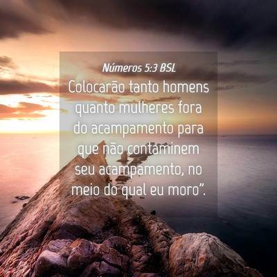 Picture 04 - Números 5:3 BSL - Colocarão tanto homens quanto mulheres fora do - Bible Verse Picture