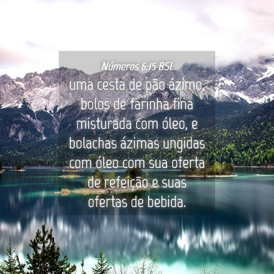 Picture 04 - Números 6:15 BSL - uma cesta de pão ázimo, bolos de farinha fina - Bible Verse Picture