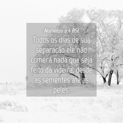 Picture 04 - Números 6:4 BSL - Todos os dias de sua separação ele não comerá - Bible Verse Picture