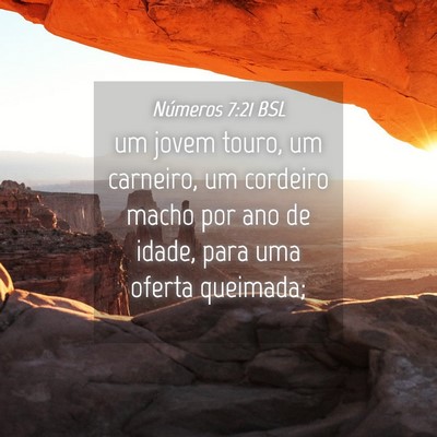 Picture 04 - Números 7:21 BSL - um jovem touro, um carneiro, um cordeiro macho - Bible Verse Picture