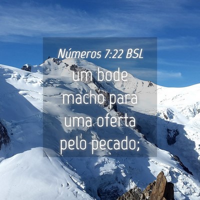 Picture 04 - Números 7:22 BSL - um bode macho para uma oferta pelo - Bible Verse Picture