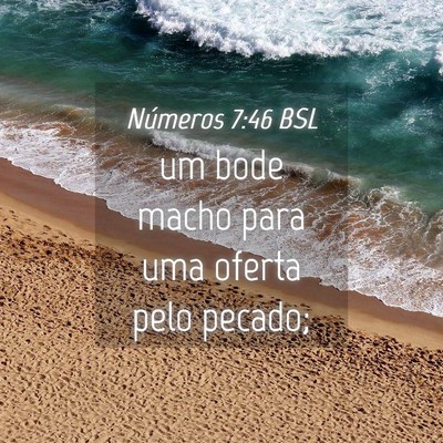 Picture 04 - Números 7:46 BSL - um bode macho para uma oferta pelo - Bible Verse Picture