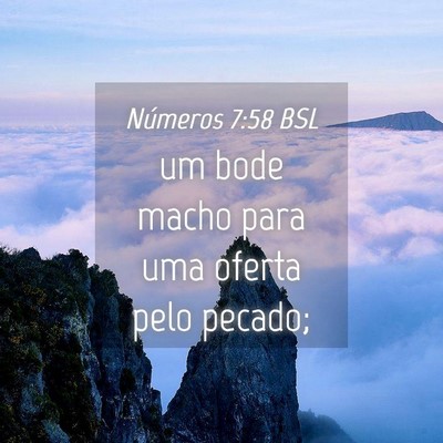 Picture 04 - Números 7:58 BSL - um bode macho para uma oferta pelo - Bible Verse Picture