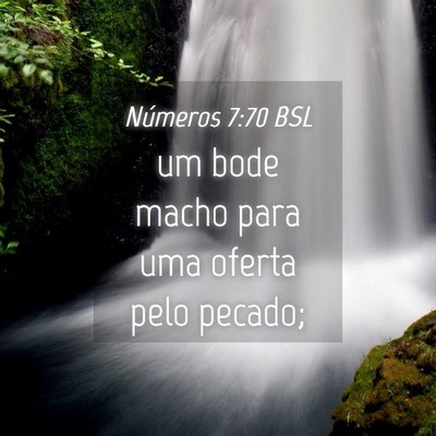 Picture 04 - Números 7:70 BSL - um bode macho para uma oferta pelo - Bible Verse Picture