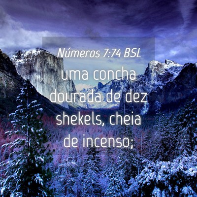 Picture 04 - Números 7:74 BSL - uma concha dourada de dez shekels, cheia de - Bible Verse Picture