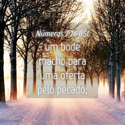 Picture 04 - Números 7:76 BSL - um bode macho para uma oferta pelo - Bible Verse Picture