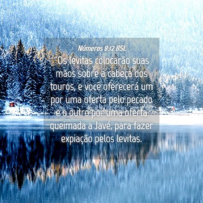 Picture 04 - Números 8:12 BSL - “Os levitas colocarão suas mãos sobre a - Bible Verse Picture