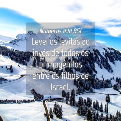 Picture 04 - Números 8:18 BSL - Levei os levitas ao invés de todos os - Bible Verse Picture