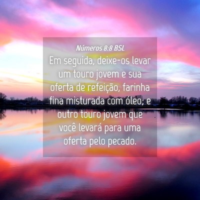 Picture 04 - Números 8:8 BSL - Em seguida, deixe-os levar um touro jovem e sua - Bible Verse Picture