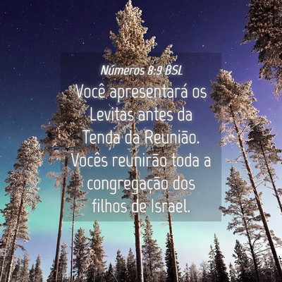 Picture 04 - Números 8:9 BSL - Você apresentará os Levitas antes da Tenda da - Bible Verse Picture