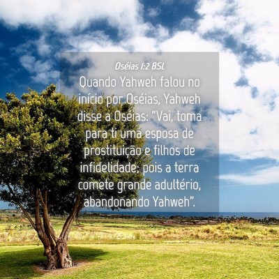 Picture 04 - Oséias 1:2 BSL - Quando Yahweh falou no início por Oséias, - Bible Verse Picture
