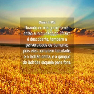 Picture 04 - Oséias 7:1 BSL - Quando eu iria curar Israel, então a iniqüidade - Bible Verse Picture