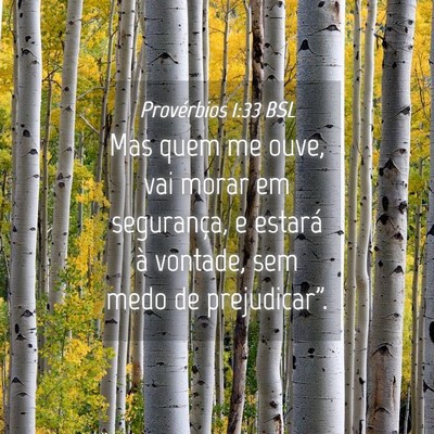 Picture 04 - Provérbios 1:33 BSL - Mas quem me ouve, vai morar em segurança, e - Bible Verse Picture