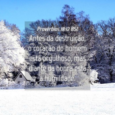 Picture 04 - Provérbios 18:12 BSL - Antes da destruição, o coração do homem está - Bible Verse Picture