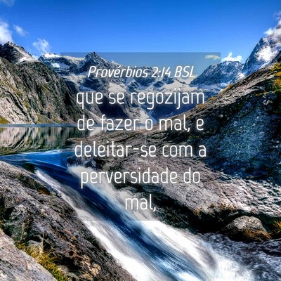 Picture 04 - Provérbios 2:14 BSL - que se regozijam de fazer o mal, e deleitar-se - Bible Verse Picture