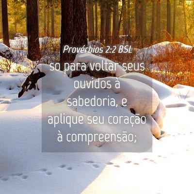 Picture 04 - Provérbios 2:2 BSL - so para voltar seus ouvidos à sabedoria, e - Bible Verse Picture