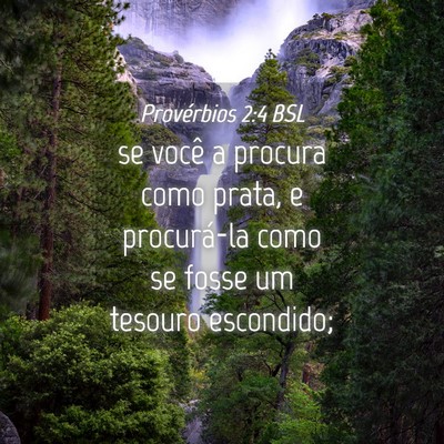 Picture 04 - Provérbios 2:4 BSL - se você a procura como prata, e procurá-la como - Bible Verse Picture