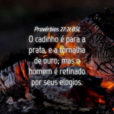 Picture 04 - Provérbios 27:21 BSL - O cadinho é para a prata, e a fornalha de ouro; - Bible Verse Picture