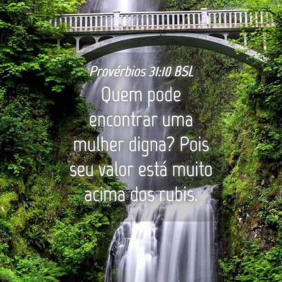 Picture 04 - Provérbios 31:10 BSL - Quem pode encontrar uma mulher digna? Pois seu - Bible Verse Picture