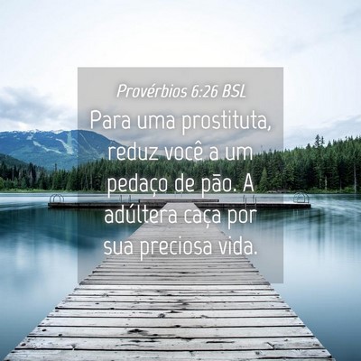 Picture 04 - Provérbios 6:26 BSL - Para uma prostituta, reduz você a um pedaço de - Bible Verse Picture