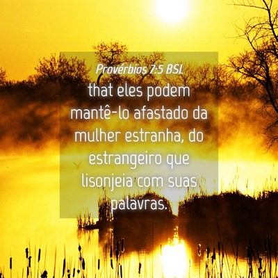 Picture 04 - Provérbios 7:5 BSL - that eles podem mantê-lo afastado da mulher - Bible Verse Picture