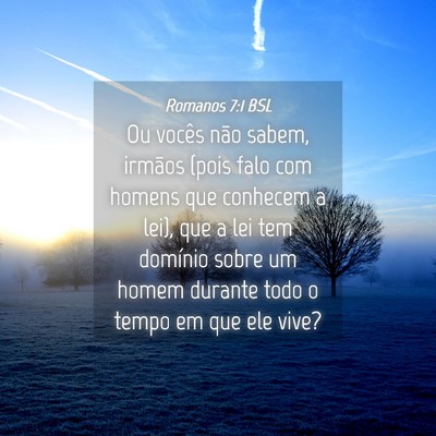 Picture 04 - Romanos 7:1 BSL - Ou vocês não sabem, irmãos (pois falo com - Bible Verse Picture