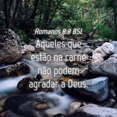Picture 04 - Romanos 8:8 BSL - Aqueles que estão na carne não podem agradar a - Bible Verse Picture
