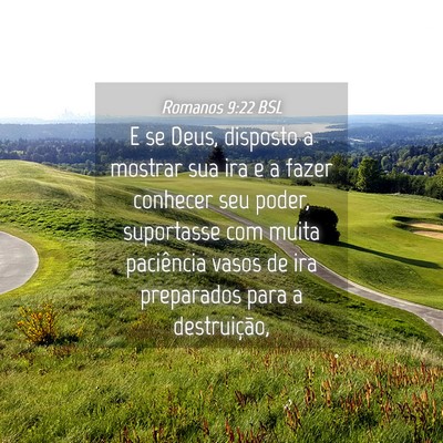 Picture 04 - Romanos 9:22 BSL - E se Deus, disposto a mostrar sua ira e a fazer - Bible Verse Picture