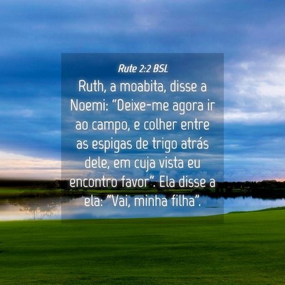Picture 04 - Rute 2:2 BSL - Ruth, a moabita, disse a Noemi: “Deixe-me agora - Bible Verse Picture