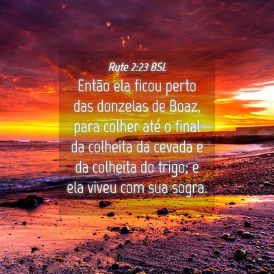 Picture 04 - Rute 2:23 BSL - Então ela ficou perto das donzelas de Boaz, para - Bible Verse Picture