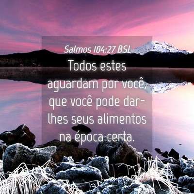 Picture 04 - Salmos 104:27 BSL - Todos estes aguardam por você, que você pode - Bible Verse Picture
