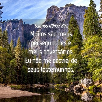 Picture 04 - Salmos 119:157 BSL - Muitos são meus perseguidores e meus - Bible Verse Picture