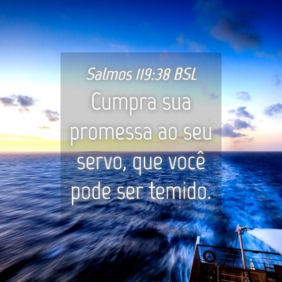 Picture 04 - Salmos 119:38 BSL - Cumpra sua promessa ao seu servo, que você pode - Bible Verse Picture
