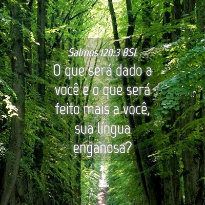 Picture 04 - Salmos 120:3 BSL - O que será dado a você e o que será feito mais - Bible Verse Picture