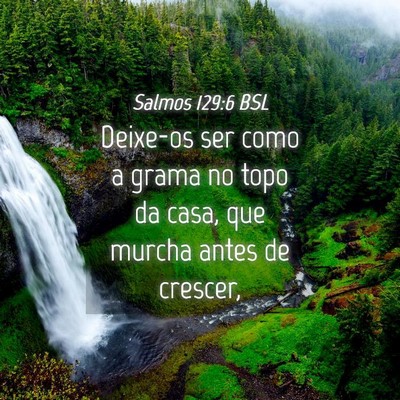 Picture 04 - Salmos 129:6 BSL - Deixe-os ser como a grama no topo da casa, que - Bible Verse Picture