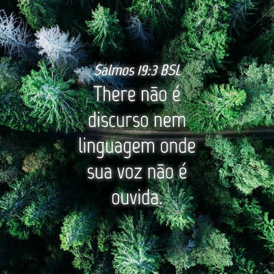 Picture 04 - Salmos 19:3 BSL - There não é discurso nem linguagem onde sua voz - Bible Verse Picture