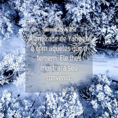 Picture 04 - Salmos 25:14 BSL - A amizade de Yahweh é com aqueles que o temem. - Bible Verse Picture