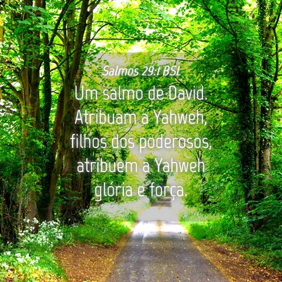 Picture 04 - Salmos 29:1 BSL - Um salmo de David. Atribuam a Yahweh, filhos dos - Bible Verse Picture