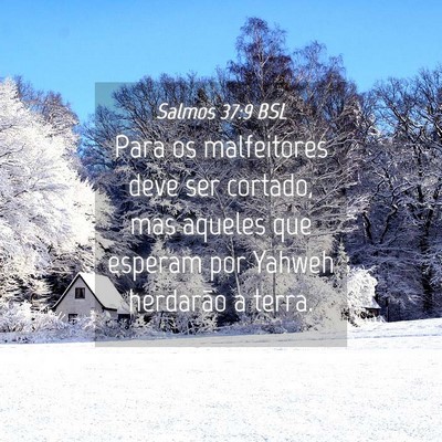 Picture 04 - Salmos 37:9 BSL - Para os malfeitores deve ser cortado, mas aqueles - Bible Verse Picture