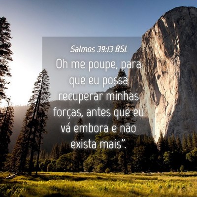 Picture 04 - Salmos 39:13 BSL - Oh me poupe, para que eu possa recuperar minhas - Bible Verse Picture