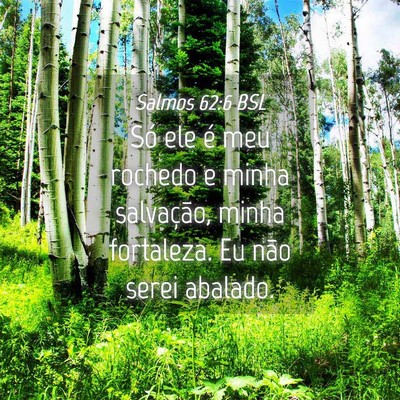 Picture 04 - Salmos 62:6 BSL - Só ele é meu rochedo e minha salvação, minha - Bible Verse Picture