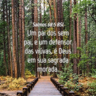Picture 04 - Salmos 68:5 BSL - Um pai dos sem pai, e um defensor das viúvas, é - Bible Verse Picture
