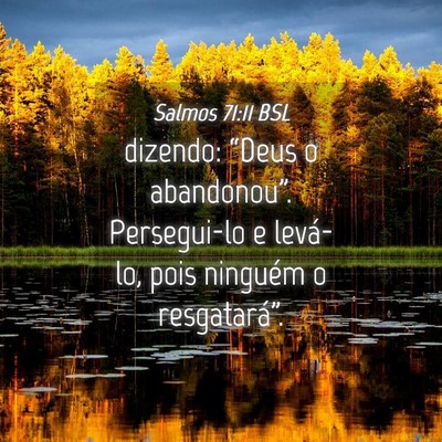 Picture 04 - Salmos 71:11 BSL - dizendo: “Deus o abandonou”. Persegui-lo e - Bible Verse Picture