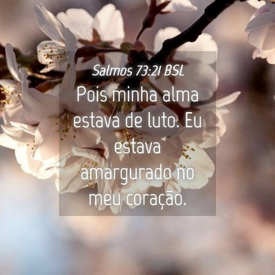 Picture 04 - Salmos 73:21 BSL - Pois minha alma estava de luto. Eu estava - Bible Verse Picture