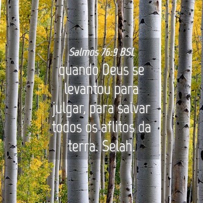 Picture 04 - Salmos 76:9 BSL - quando Deus se levantou para julgar, para salvar - Bible Verse Picture