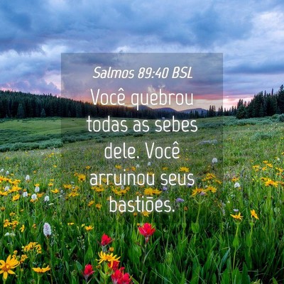 Picture 04 - Salmos 89:40 BSL - Você quebrou todas as sebes dele. Você arruinou - Bible Verse Picture